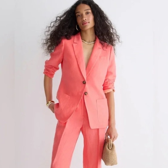 J. Crew Jackets & Blazers - Like New J. Crew Helena Blazer in Chelsea Linen Cupro Blend, Size 2